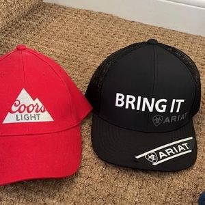 Ariat and Coors Light hat!